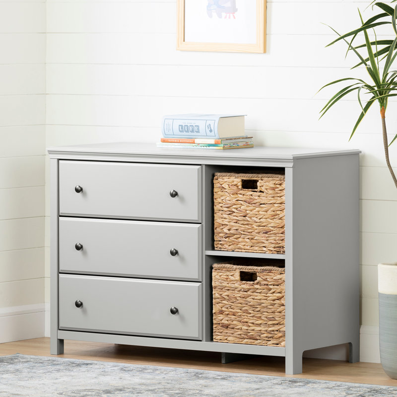 South Shore Cotton Candy 3 Drawer Combo Dresser with Cubbies & Reviews Wayfair.ca